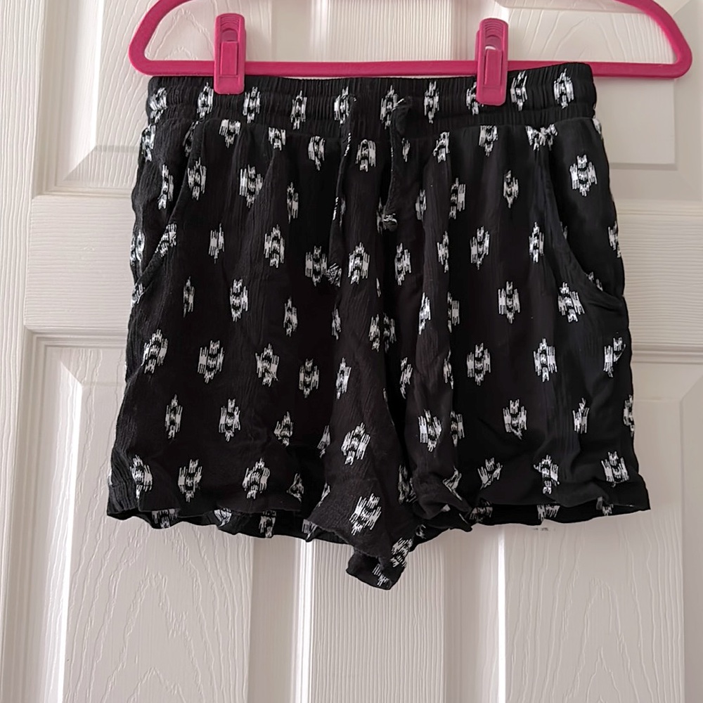 Black & White Shorts